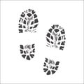 Foot Note Vector Ilustration