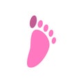Foot palm icon design template vector illustration Royalty Free Stock Photo