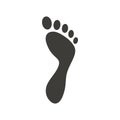 Foot palm icon design template vector isolated Royalty Free Stock Photo