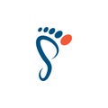 Foot palm icon template