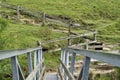 Foot path at Ingleton Waterfalls Trail in UK