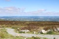 Foot path on the top of bleanavon mounting Royalty Free Stock Photo