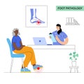 Foot pathologies poster Royalty Free Stock Photo