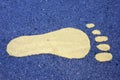 Foot print Royalty Free Stock Photo
