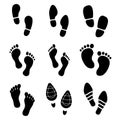 Foot print icon Royalty Free Stock Photo