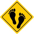 Foot Print Sign