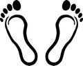 Foot prints Royalty Free Stock Photo