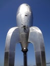 40-foot Raygun Gothic Rocketship sculpture