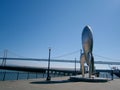 40-foot Raygun Gothic Rocketship sculpture