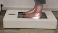 Foot scanning to determine exact size and feet form