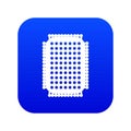 Foot sponge icon blue vector