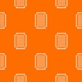 Foot sponge pattern vector orange