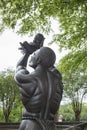 `Behold` a sculpture of Kunta Kinte at the Martin Luther King, Jr. National Historic Site Royalty Free Stock Photo