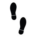 Foot step icon vector