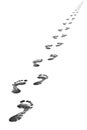 Foot steps Royalty Free Stock Photo