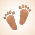 Foot stones Royalty Free Stock Photo