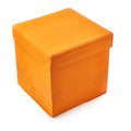 Foot stool ottoman pouffe over isolated white background