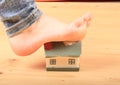 Foot stretching house