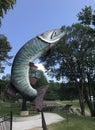 Husky the Muskie, McLeod park, Kenora Royalty Free Stock Photo