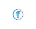 Foot therapist logo vector