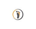 Foot therapist logo vector