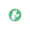 Foot therapist logo vector icon