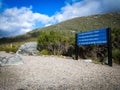 Footpath at Cradle Mountain, Tasmania. Taken during one of summer days in Australia Royalty Free Stock Photo