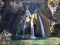 Turner Falls in Davis, Oklahoma in winter Royalty Free Stock Photo