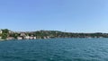 Footage of Cengelkoy area of Istanbul on Asian side by Bosphorus. Beautiful scene. It is a sunny summer day.