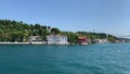 Footage of historical, traditonal mansions in Beykoz / Kanlica area of Istanbul by Bosphorus strait. Beautiful scene.