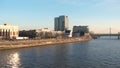 River Rhine in Cologne Germany 