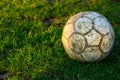 a footbal on the field soccer ball play