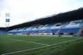 Footbal soccer stadium of the Eredivisie team PEC Zwolle in the Netherlands on the inside. Royalty Free Stock Photo