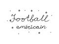 Football amÃÂ©ricain phrase handwritten with a calligraphy brush. Football in French. Modern brush calligraphy. Isolated word black