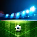 2018 soccer championship. Football filed. Royalty Free Stock Photo