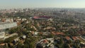 Football around the world. Sao Paulo Football Club or Morumbi Stadium or Cicero Pompeu Toledo Stadium.