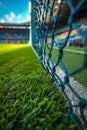 Football background or football net on the gate