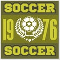 Football badge logo template design,soccer team Royalty Free Stock Photo