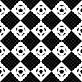 Football Ball Black White Chess Board Diamond Background Royalty Free Stock Photo