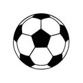 Football ball icon isolated on white background soccer ball pictogram Royalty Free Stock Photo