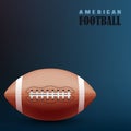 Football blue background with ball template