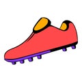 Football boot icon, icon cartoon Royalty Free Stock Photo