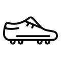 Football boot icon, outline style