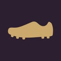 The Football boots icon. Soccer symbol. Flat