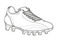 Football boots sketch