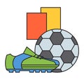 Football boots vector illustration.