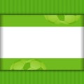 Football border background on green Royalty Free Stock Photo