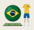 Football brazil sport wear