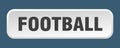 football button. football square 3d push button. Royalty Free Stock Photo