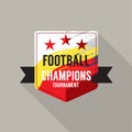 Football Champions Badge Logo Design Vector